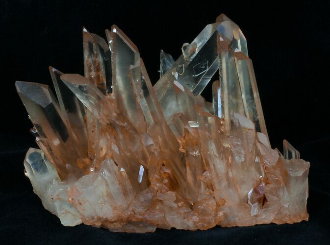 Tangerine Quartz Crystal Cluster - Madagascar #32241
